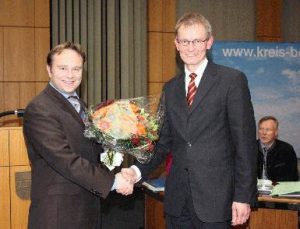 Landrat Zwicker  und neuer Kreisdirektor Ansgar Hörster